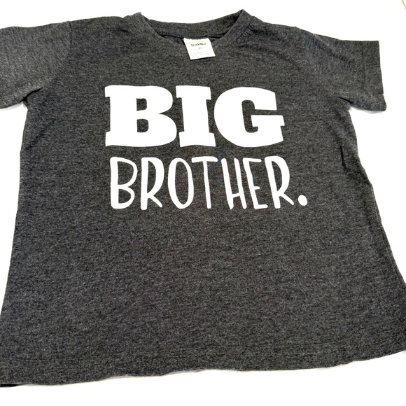 4T Kids “Big Brother” Tee - Dark Gray - Picture 1 of 4